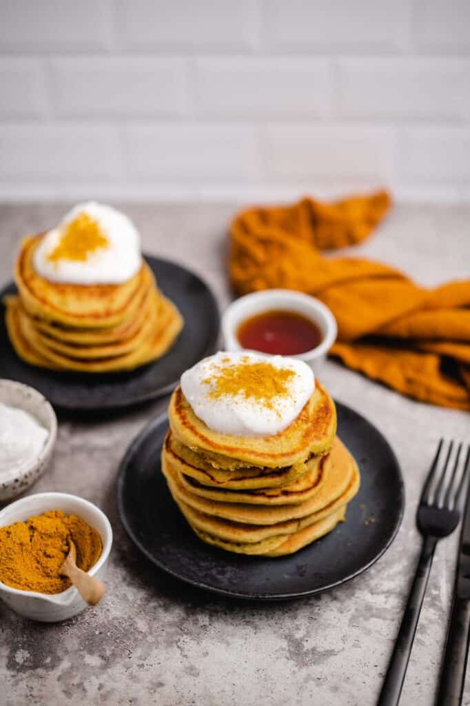 Vegan pumpkin pancakes (gf)