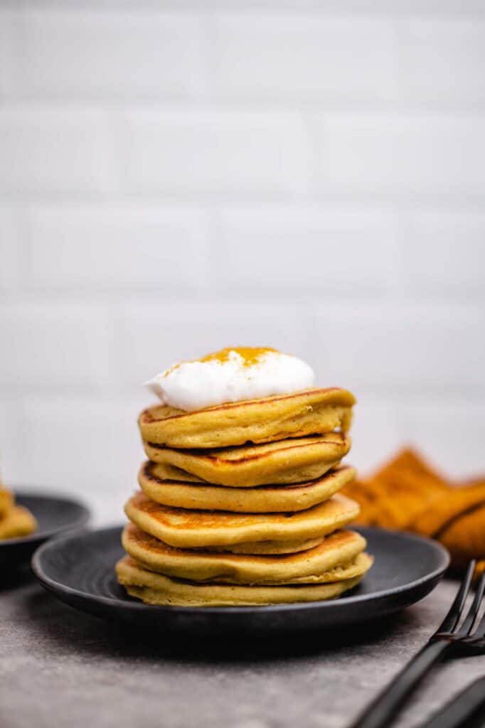 Vegan pumpkin pancakes (gf)