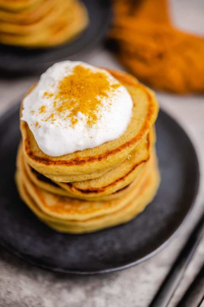 Vegan pumpkin pancakes (gf)