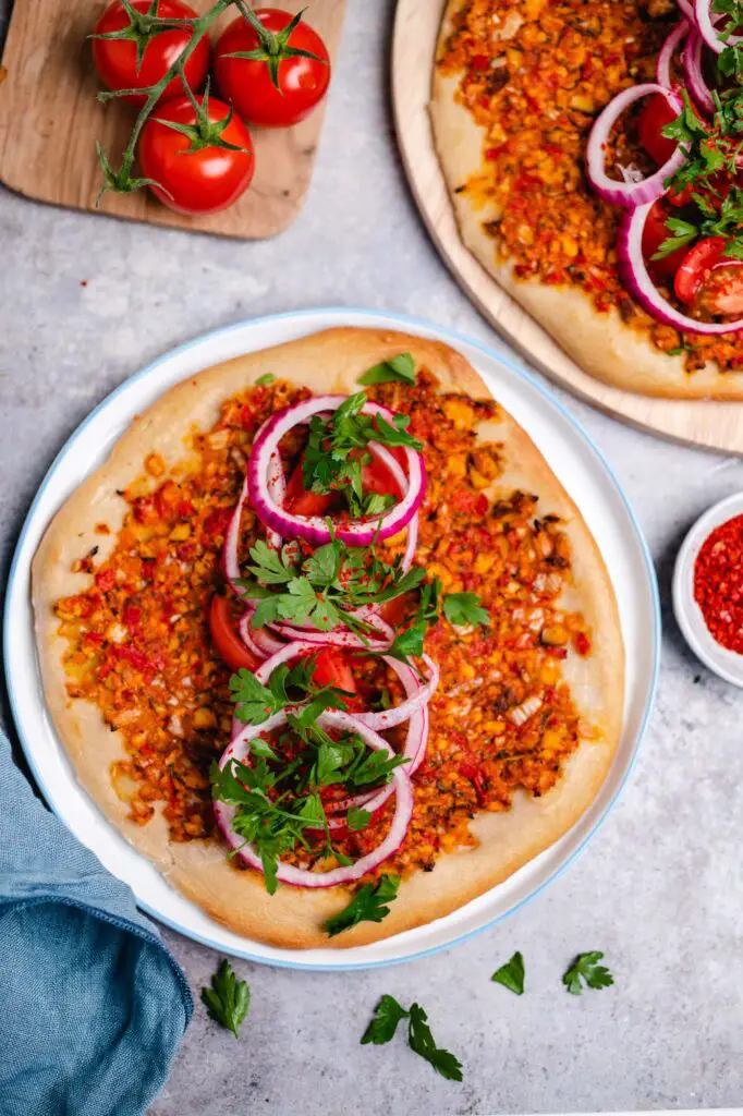 Vegan Lahmacun (Turkish Pizza)