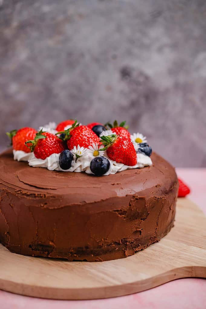 vegan chocolate cake (gf)