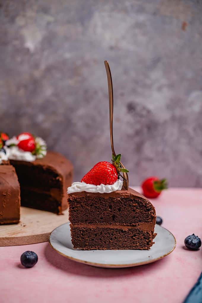 vegan chocolate cake (gf)