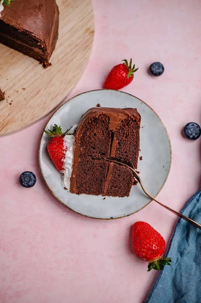 vegan chocolate cake (gf)