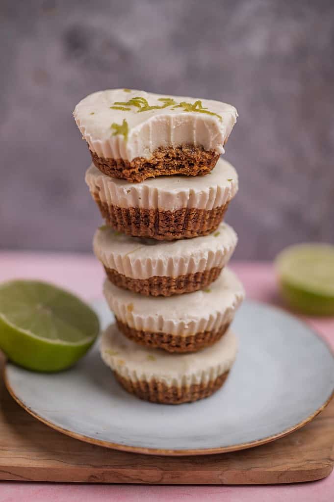 Vegan lime cashew cups