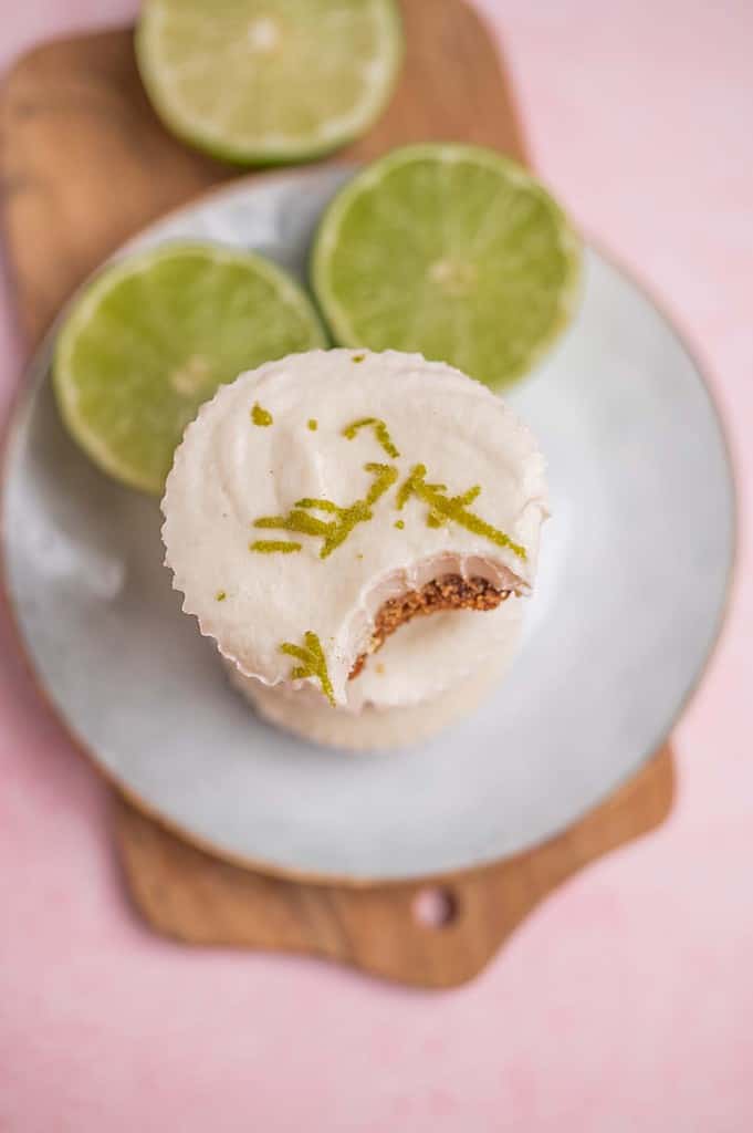 Vegan lime cashew cups